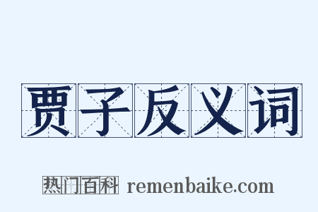 贾子反义词是什么意思的图片